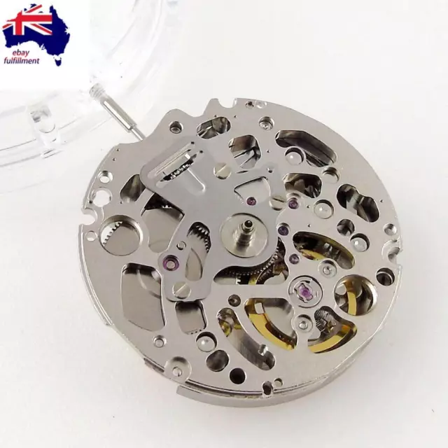 24-Jewel Skeleton Face Automatic Mechanical Watch Movement For Seiko NH70/NH70A