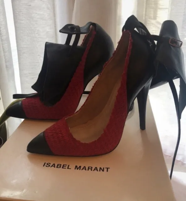👠Escarpins Isabel Marant - Gava Gwen Show Shoes Rouge Rares [T.36] - NEUFS