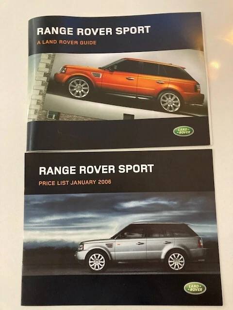 Range Rover Beginner Guide RANGE ROVER SPORT A Land Rover Guide Brochure 2005 LRML 2129/05 plus ...