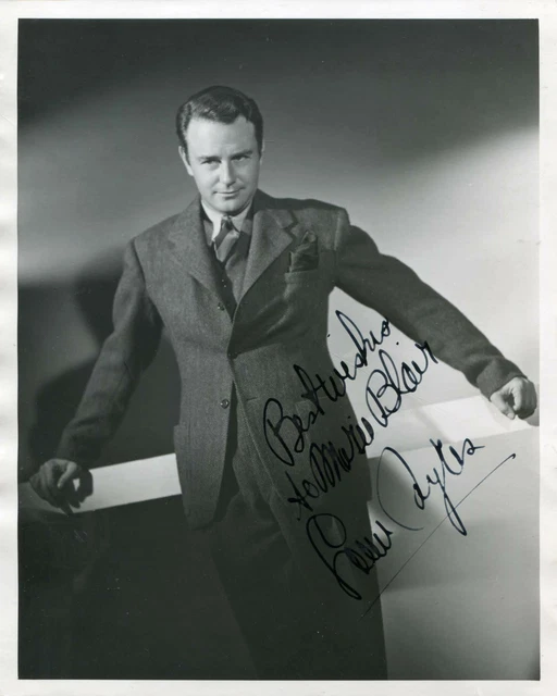 TOP ACTOR Lew Ayres autograph, signed vintage studio photo