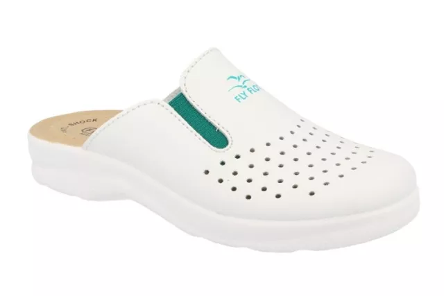 Fly Flot Ciabatte sanitarie bianco anti shock anatomiche donna 81474 38