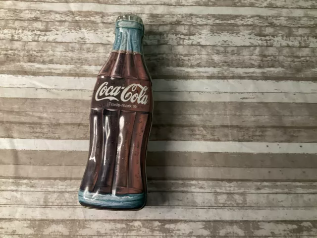 Coca Cola Bottle Shaped Tin Box 1996 