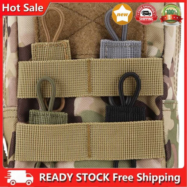 10 pz Supporto Clip Contenitore Molle Resistente all'Usura per Gilet Zaini Borse