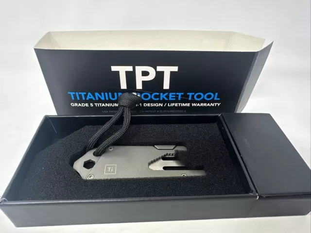 Big Idea Design TPT Slide : Titanium Pocket Tool (Matte Black)