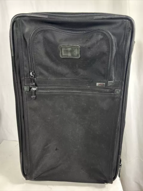 Tumi USA Black Ballistic Nylon 22” Wheeled Expandable suitcase 22922DH flaws