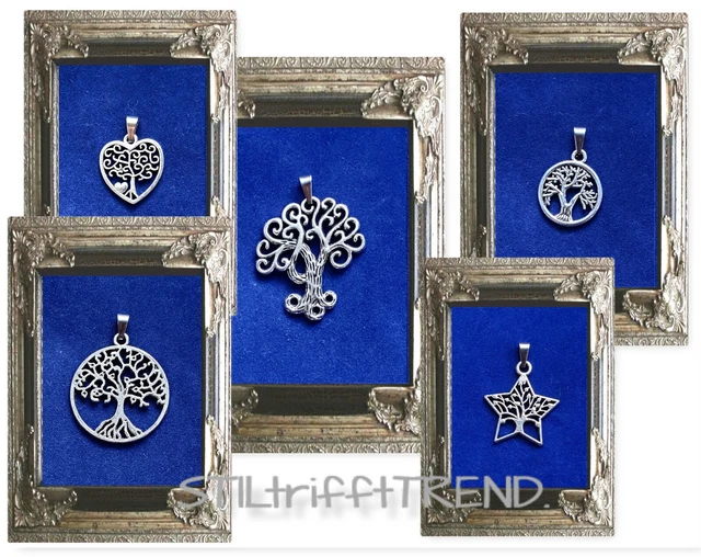 KETTENANHÄNGER LEBENSBAUM BAUM des LEBENS 5 Varianten silber für KETTE
