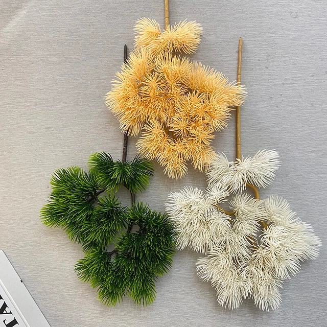 Plastic Artificial Pine Cypress Plant Bonsai Desktop Garden Plastic tree Branch!