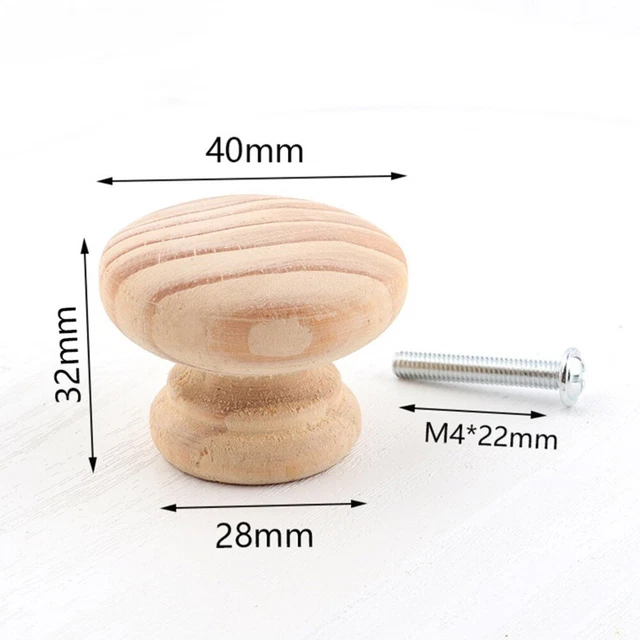 12 Pcs Wood Drawer Pulls Round Glass Drawer Knobs Drawer Handle Cupboard Pulls 12