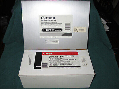 Rare Canon 480EG Speedlite System Ni-Cd Pack For EOS Film Camera MINT COMPLETE
