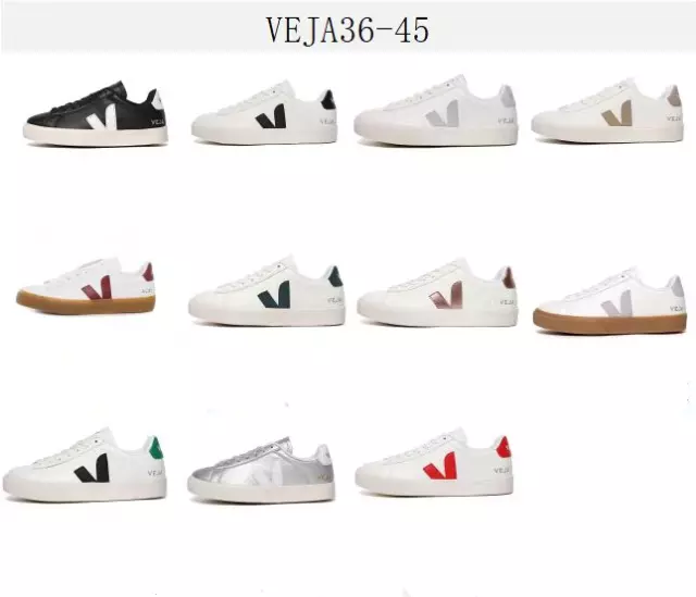 Hot! VEJA Women's  Fashion Sneaker Shoes Casual Shoes Leather  3-9