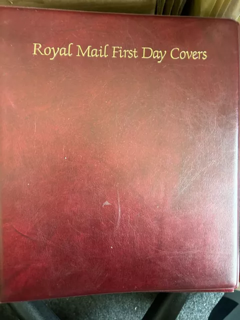 Sieben (7) Royal Mail Erster Tag Cover Alben Mit Jeweils 13 Einsätzen