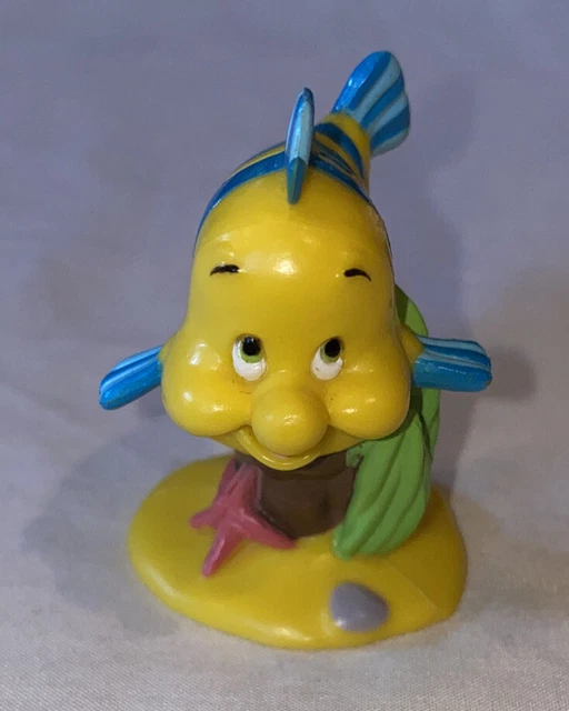 DISNEY THE LITTLE Mermaid Flounder Figure Toy 9.97 PicClick