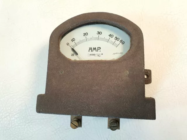 Antikes Messinstrument - Ameremeter  vintage, alt , Metall, Glas...