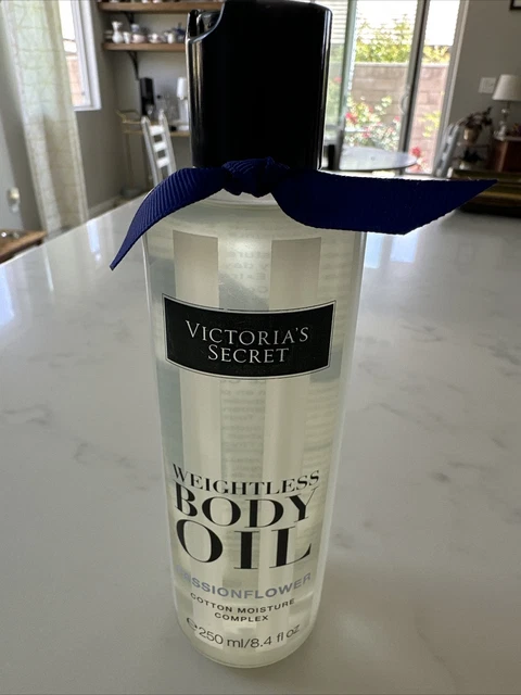 Aceite corporal sin peso sin pasiflora algodón complejo de humedad de algodón de Victoria's Secret NUEVO