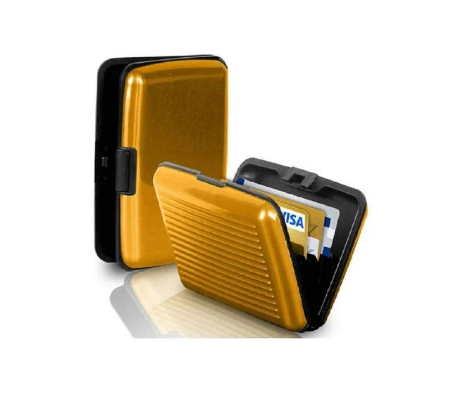 Hot Porta Tessere Rigido Deals PORTA CARTE DI CREDITO PER TESSERE BANCOMAT SOLDI RIGIDO IN ALLUMINIO SCUDO RFID - Foto 8