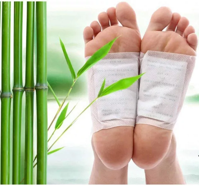 10 Pansements Detox Pieds Kinoki Élimine- Toxine A Base De Erbe Naturels