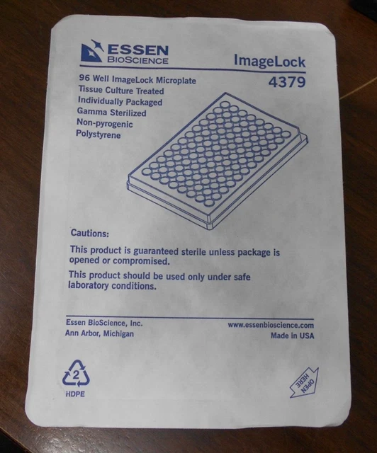 Essen Bioscience 4379 96 Well ImageLock Microplate Case of 50 Plates