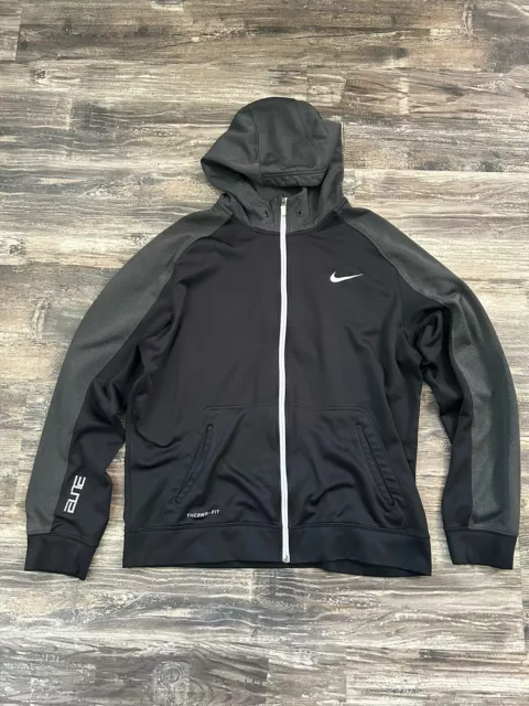 Nike Elite Therma-Fit Full Zip Sweatshirt Hoodie Mens Size XL