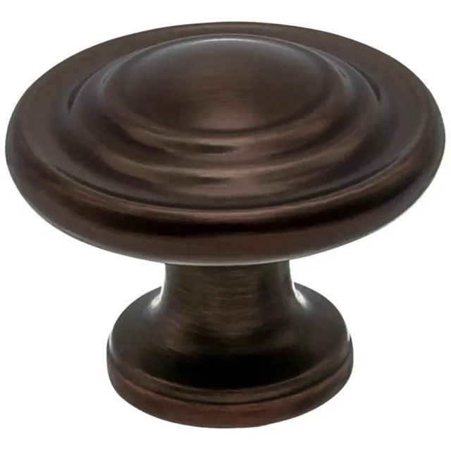 Styleselections round Cabinet knobs aged Bronze 1.31"