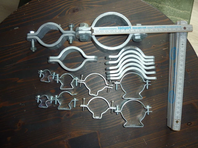 VOLLSCHELLE VERZINKT, BÜGELSCHELLE Rohrschelle Klemmschelle U-Schelle ...