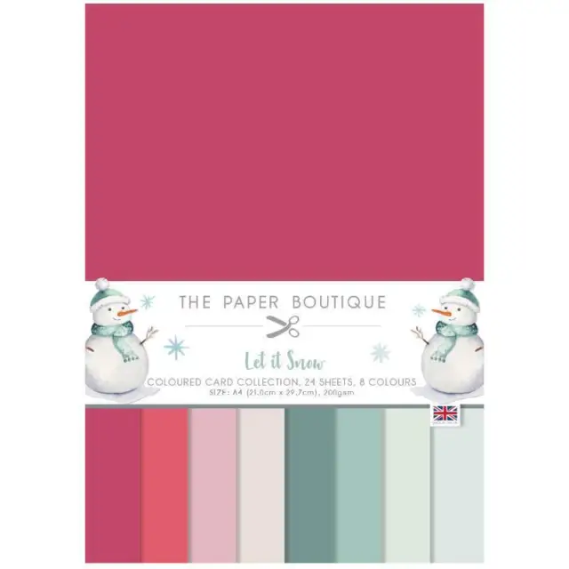 The Paper Boutique Let it Snow Colour Card Collection