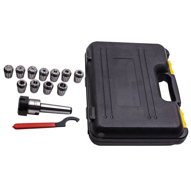 MT3 Shank ER32 Chuck With 15 PCS Collets 1/8"-3/4" Set with Box for CNC Milling