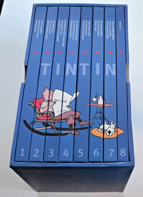 The Adventures of Tintin - 8 Hardcover Vols. in Slipcase - 21 Stories + Notes