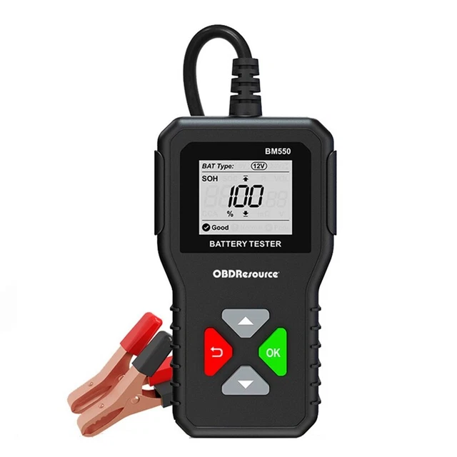 BM550 Tester batteria auto 6 V 12 V 24 V 100-2000 2Ah-220Ah Sistema batterie DetecC4L8
