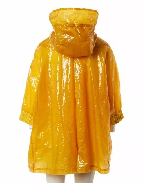 ☔MONCLER Astrophy Giubbotto Midi Hooded Yellow Rain Coat Jacket MSRP $1130