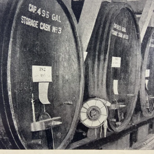 Wine Vaults, Barrels, Italian Swiss Colony Winery, CA, Asti, California Postcard