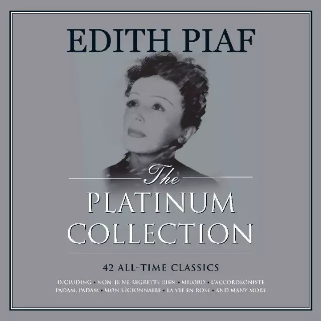 Edith Piaf Platinum Collection 3 LP White Vinyl Record Mi Lord La Vie En Rose