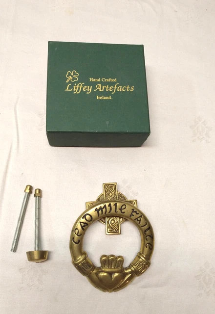 Heurtoir de Porte Laiton Massif  -Neuf Liffey Artefacts Hand Crafted Ireland