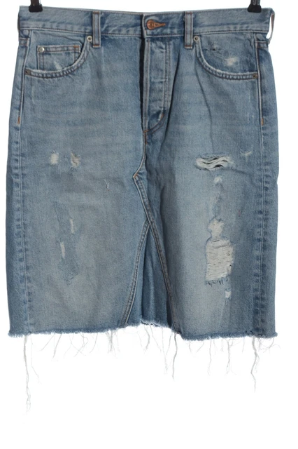 & DENIM Gonna di jeans Donna Taglia IT 42 blu stile casual