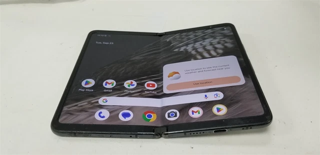 GOOGLE PIXEL FOLD 256gb Obsidian G9FPL (Unlocked) Damaged