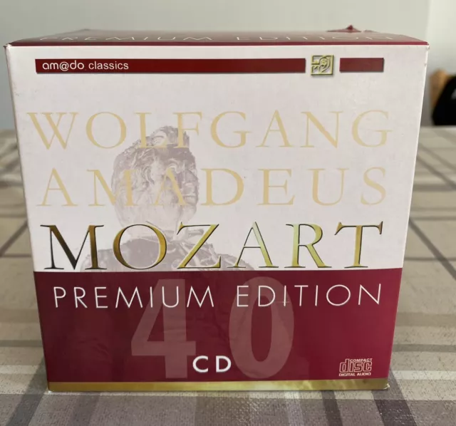 Wolfgang Amadeus Mozart Premium Edition 40 CD guter Zustand