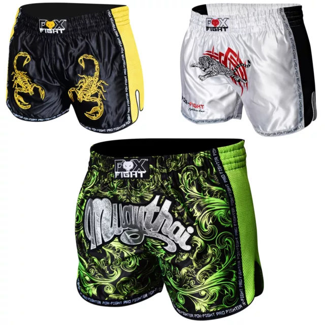 FOX-FIGHT MMA pantaloni da combattimento corti muay tailandese kickboxing UFC arti marziali boxe pantaloncini