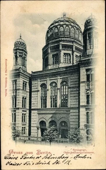 Judaika Ak Berlin Mitte, Synagoge, Oranienburger Straße - 10327822