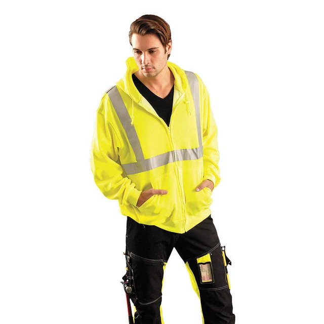 OCCUNOMIX LUX-SWTLHZ-YM Sweatshirt,Mens,M,Yellow