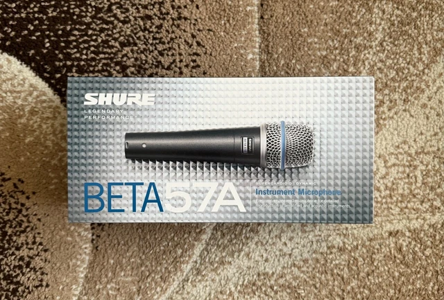 NEW SHURE BETA 57A Supercardioid Dynamic Instrument Microphone - Free ...