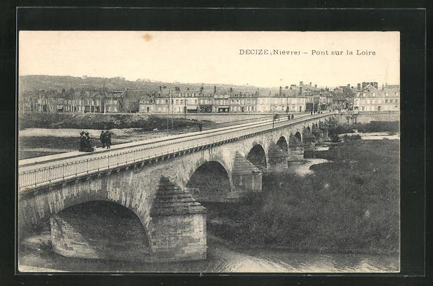 CPA Decize, Pont sur la Loire 1917