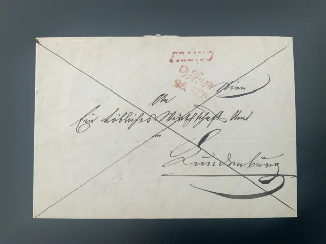 Brief 1844 von Wien nach Lundenburg