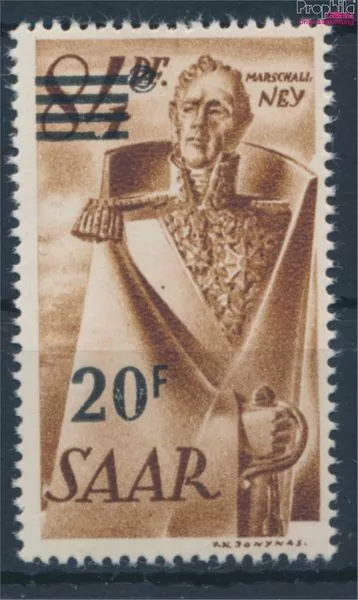 Briefmarken Saarland 1947 Mi 237II postfrisch (10214957