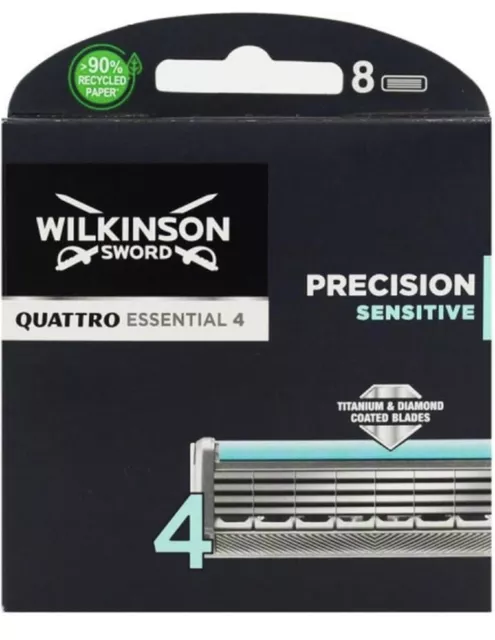 Wilkinson Sword Quattro Essential 4 precision sensitive Lames de rasoir