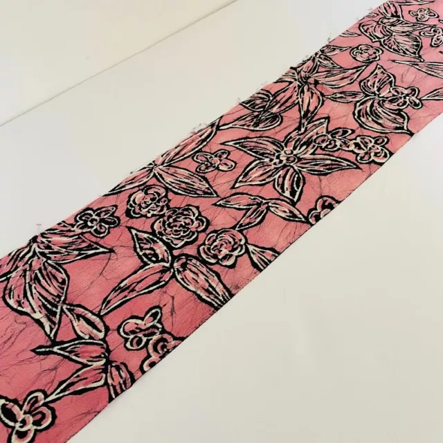 Pink Hope #C 6x54 Vintage Silk Japanese Kimono Fabric Panel CE3
