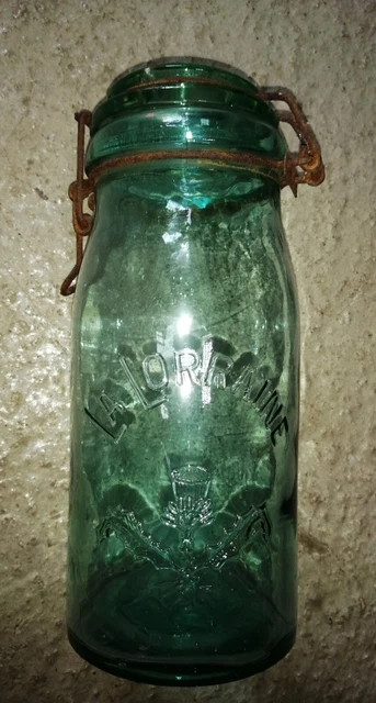ANCIEN BOCAL EN Verre Le Meilleur avec Couvercle 1L Vintage EUR 14,90 - PicClick FR