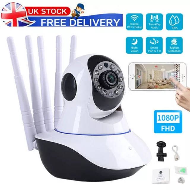 1080P WiFi IP Security Camera Baby Monitor Clever Dog CCTV CAM Night Vision Home