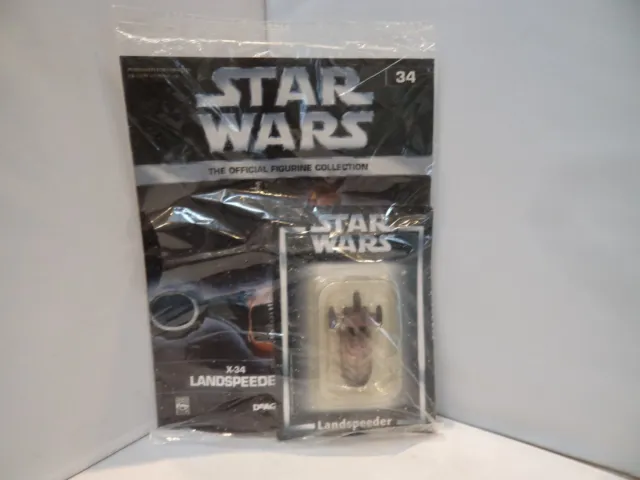Star Wars Figurine Collection Issue 34 Land Speeder Deagostini Figure & Mag