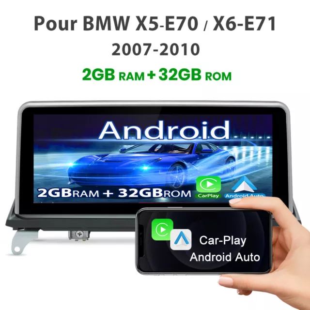 Pour BMW X5 E70 X6 E71 2007-2014 Car Autoradio GPS WIFI CIC BT RDS DAB+ Android