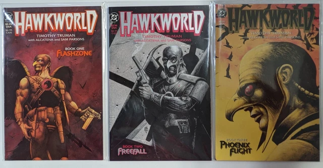 Hawkworld #1,2,3 (1989 Complete DC Comics Set Timothy Truman) VF+/NM