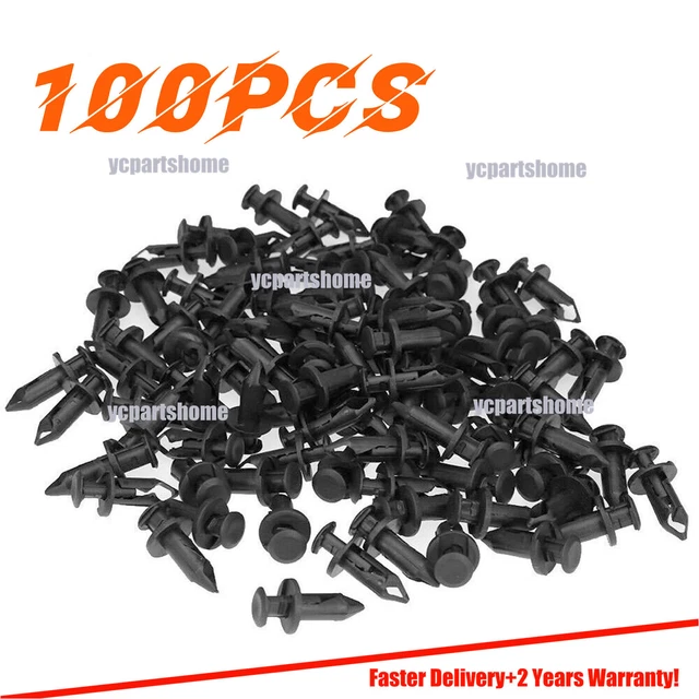 100X Fender Clips Body Rivets for HONDA TRX 400 EX 400EX 300EX TRX450R PLASTIC